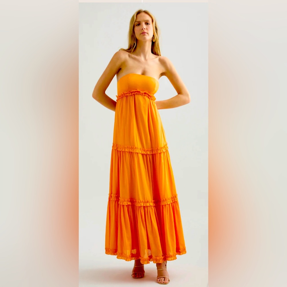 NWT strapless maxi dress